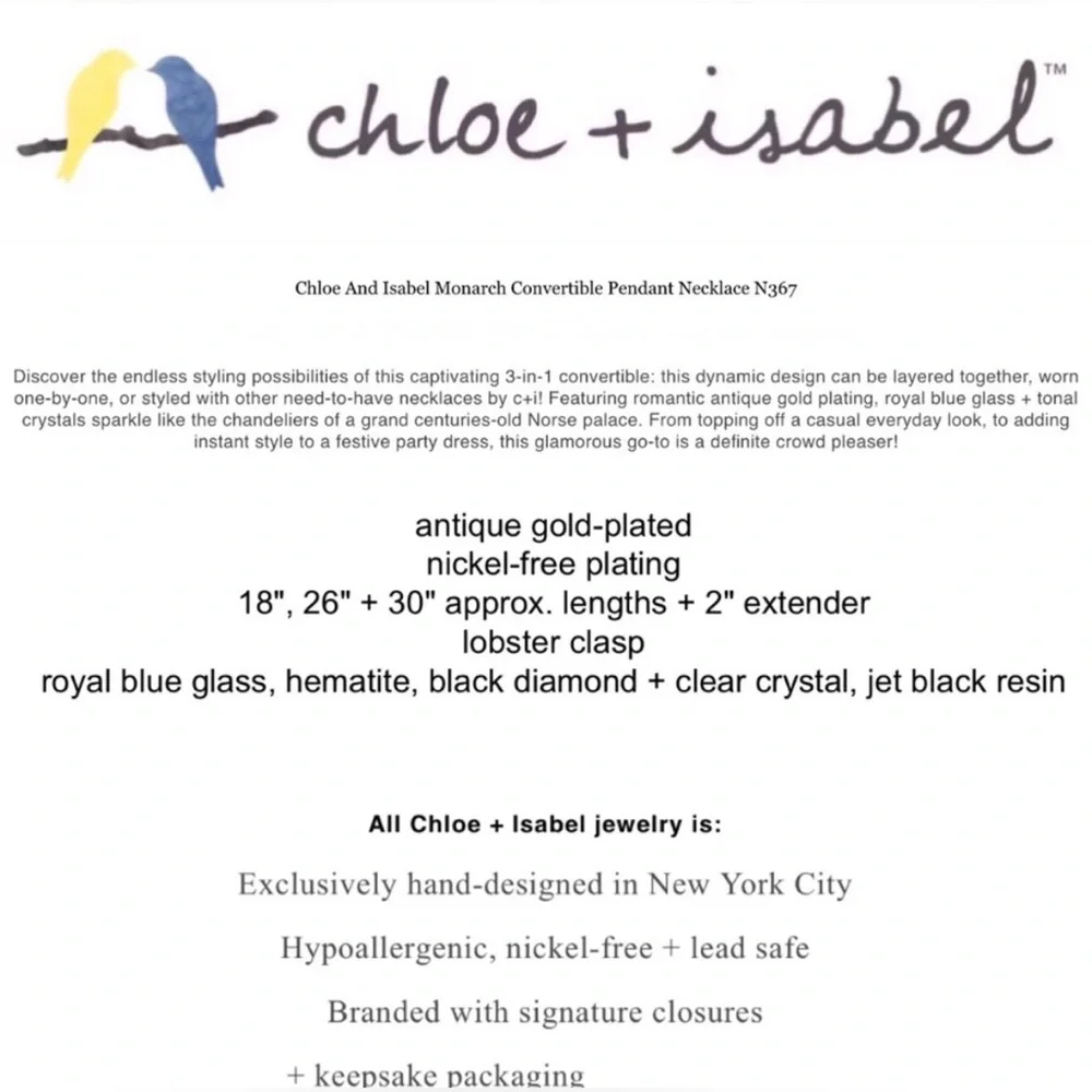 Chloe + Isabel Monarch Convertible Layered Necklace Set - Picture 13 of 14